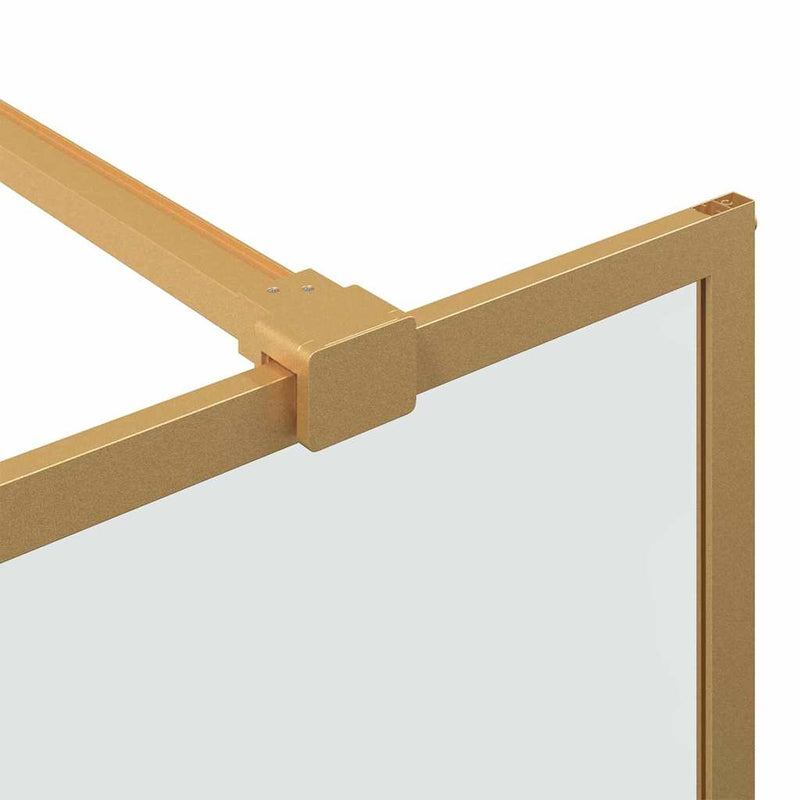 vidaXL Walk-in zuhanyfal Arany 140 x 195 cm edzett üveg
