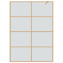 vidaXL Walk-in zuhanyfal Arany 140 x 195 cm edzett üveg