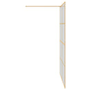 vidaXL Walk-in zuhanyfal Arany 140 x 195 cm edzett üveg