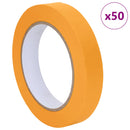 vidaXL Festő Maszkoló Szalagok 50 pcs Sárga 19mm x 50m Papír