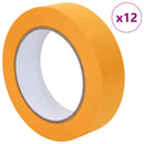 vidaXL Festő Maszkoló Szalagok 12 pcs Sárga 25mm x 50m Papír
