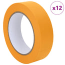 vidaXL Festő Maszkoló Szalagok 12 pcs Sárga 30mm x 50m Papír