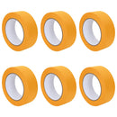 vidaXL Festő Maszkoló Szalagok 6 pcs Sárga 38mm x 50m Papír