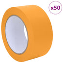 vidaXL Festő Maszkoló Szalagok 50 pcs Sárga 50mm x 50m Papír