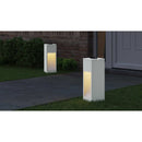 vidaXL Napelemes LED Útjelző Lámpa 2 pcs Fehér Hidegen hengerelt acél