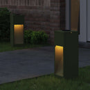 vidaXL Napelemes LED Útjelző Lámpa 2 pcs Olajzöld