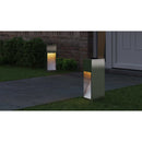 vidaXL Napelemes LED Útjelző Lámpa 2 pcs Ezüst Rozsdamentes acél
