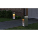 vidaXL Napelemes LED Útjelző Lámpa 2 pcs Ezüst Galvanizált