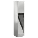 vidaXL Napelemes LED Útjelző Lámpa 2 pcs Ezüst Galvanizált