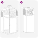 vidaXL Napelemmel működő LED ösvény világítás 2 pcs Ezüst Galvanizált