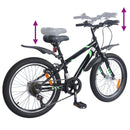vidaXL Gyerek Bicikli 20 Hüvelyk 6-Speed 6-11 éves korig ajánlott