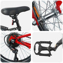 vidaXL Gyerek Bicikli 24 Hüvelyk 6-Speed 8-12 éves korig Piros