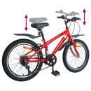 vidaXL Gyerek Bicikli 24 Hüvelyk 6-Speed 8-12 éves korig Piros