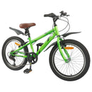 vidaXL Gyerek Bicikli 20 Hüvelyk 6-Speed 6-11 éves korig ajánlott Zöld