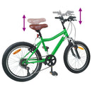vidaXL Gyerek Bicikli 20 Hüvelyk 6-Speed 6-11 éves korig ajánlott Zöld