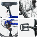 vidaXL Gyerek Bicikli 24 Hüvelyk 6-Speed 8-12 éves korig Sötét kék
