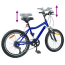 vidaXL Gyerek Bicikli 24 Hüvelyk 6-Speed 8-12 éves korig Sötét kék