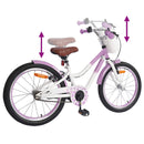 vidaXL Gyerek Bicikli Segédkerékkel 18 Hüvelyk 5-7 éves korig Lila