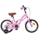 vidaXL Gyerek Bicikli 16 Hüvelyk 4-6 éves korig Világos Rózsaszín