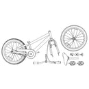 vidaXL BMX Bicikli 20 Hüvelyk 9 éves kor felett ajánlott Zöld