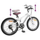 vidaXL Hegyi Bicikli 24 Hüvelyk 6-Speed 8-12 éves korig Fehér