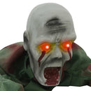 vidaXL Halloween zombi dekoráció SPOOKA Zöld 110 x 50 x 21 cm
