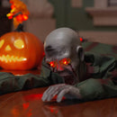 vidaXL Halloween zombi dekoráció SPOOKA Zöld 110 x 50 x 21 cm