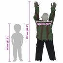 vidaXL Halloween zombi dekoráció SPOOKA Zöld 110 x 50 x 21 cm
