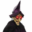 vidaXL Függő Halloween beszélő boszorkány Lila 216 x 125 cm Poliészter