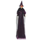 vidaXL Függő Halloween beszélő boszorkány Lila 216 x 125 cm Poliészter