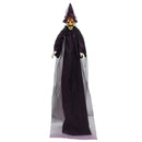 vidaXL Függő Halloween beszélő boszorkány Lila 216 x 125 cm Poliészter
