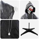 vidaXL Halloween Grim Reaper Fekete 60 x 60 x 155 cm Poliészter