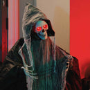 vidaXL Halloween Grim Reaper Fekete 60 x 60 x 155 cm Poliészter