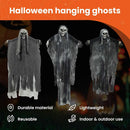 vidaXL Halloween Függő Szellem 3 pcs Fekete 66 x 110 cm Poliészter