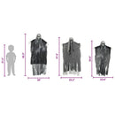 vidaXL Halloween Függő Szellem 3 pcs Fekete 66 x 110 cm Poliészter