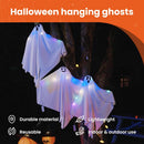 vidaXL Halloween Függő Szellem 3 pcs Fehér 52 x 62 cm Poliészter