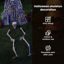 vidaXL Halloween csontváz földi tüskékkel Fehér 45,5 x 13 cm