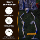 vidaXL Halloween csontváz földi tüskékkel Fehér 45,5 x 13 cm