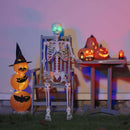 vidaXL Halloween Csontváz Fehér 155 x 38,5 cm Polipropilén