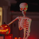 vidaXL Halloween Csontváz Fehér 155 x 38,5 cm Polipropilén