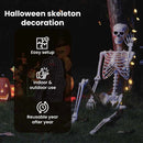 vidaXL Halloween Csontváz Fehér 155 x 38.5 cm Műanyag