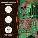 vidaXL Halloween csontváz 2 pcs Fehér 85 cm PVC