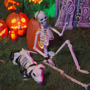 vidaXL Halloween Dekoráció Skeleton 2 pcs Fehér Polipropilén