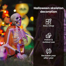 vidaXL Halloween Dekoráció Skeleton 2 pcs Fehér Polipropilén