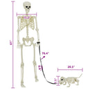 vidaXL Halloween Dekoráció Skeleton 2 pcs Fehér Polipropilén