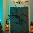vidaXL Halloween Pók Dísz 3 pcs Fekete 150 cm Poliészter és acél