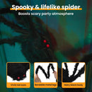 vidaXL Halloween Pók Dísz 6 pcs Fekete 75 cm Poliészter és acél