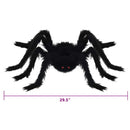 vidaXL Halloween Pók Dísz 6 pcs Fekete 75 cm Poliészter és acél
