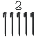vidaXL Halloween pók díszítés pókhálóval 4 pcs Fekete és fehér
