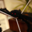 vidaXL Halloween pók díszítés pókhálóval 4 pcs Fekete és fehér